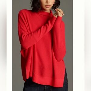 Nwt maeve Red cashmere Sweater